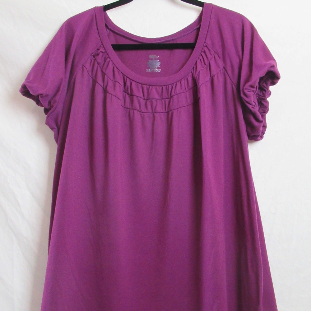 Fuchsia Super Soft Drape Top (28/30W)